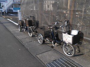 電動アシスト三輪自転車の乗り比べができます